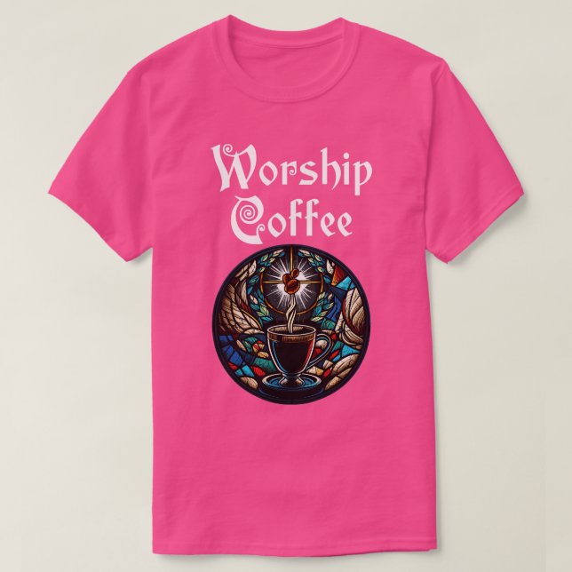 Camiseta Presente engraçado de café de adoração engraçada c (Frente do Design)