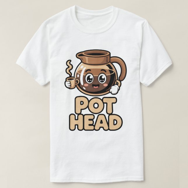Camiseta Presente Engraçado de Café Kawaii Fofa para Amante (Frente do Design)