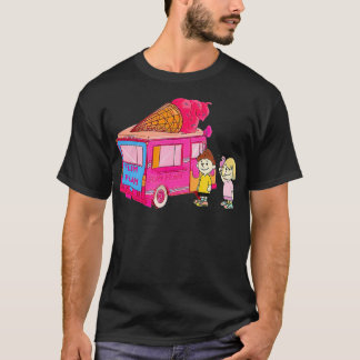 Camiseta Presente Engraçado De Caminhão Rosa sorvete Para J