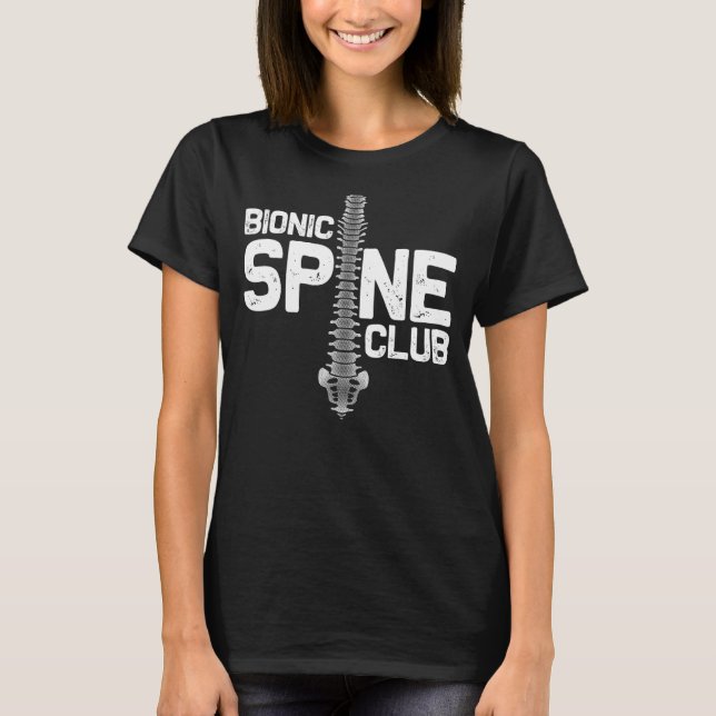 Camiseta Presente Engraçado De Cirurgia Da Espinha Para Hom (Frente)
