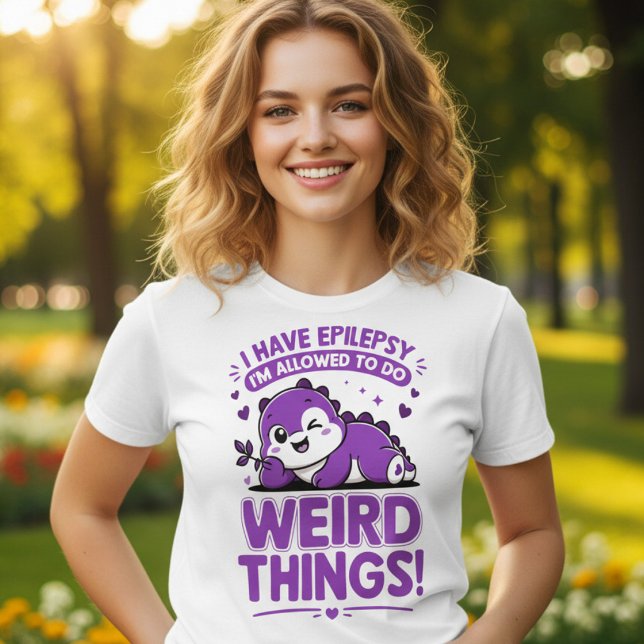 Camiseta Presente engraçado de conscientização sobre epilep (Criador carregado)