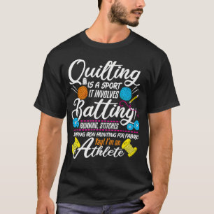 Camiseta Presente Engraçado de Costura de Colchas para Quem