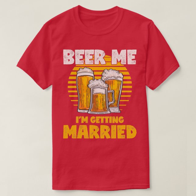 Camiseta Presente Engraçado de Despedida de Solteiro Cervej (Frente do Design)