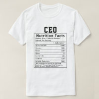 Presente engraçado de fatos nutricionais do CEO pa