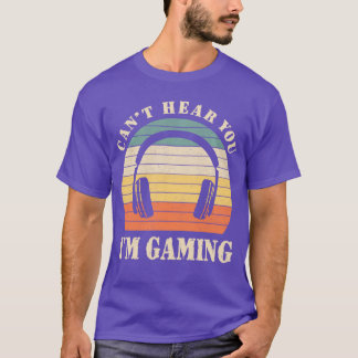 Camiseta Presente engraçado de fones de ouvido para jogador