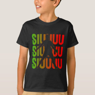 Camiseta Presente engraçado de futebol Siuuuu para fã de am