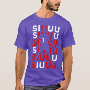 Camiseta Presente engraçado de futebol Siuuuu para fã de am