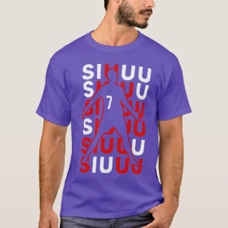 Camiseta Presente engraçado de futebol Siuuuu para fã de am