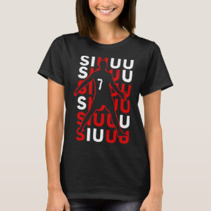 Camiseta Presente engraçado de futebol Siuuuu para fã de am
