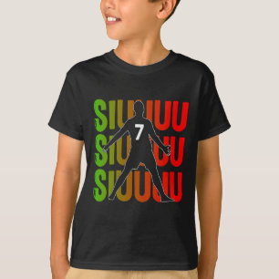 Camiseta Presente engraçado de futebol Siuuuu para fãs de f