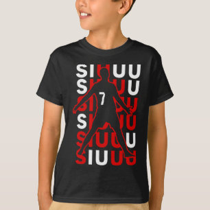 Camiseta Presente engraçado de futebol Siuuuu para fãs de f