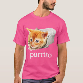 Camiseta Presente engraçado de gato fofo Purrito Burrito Pu