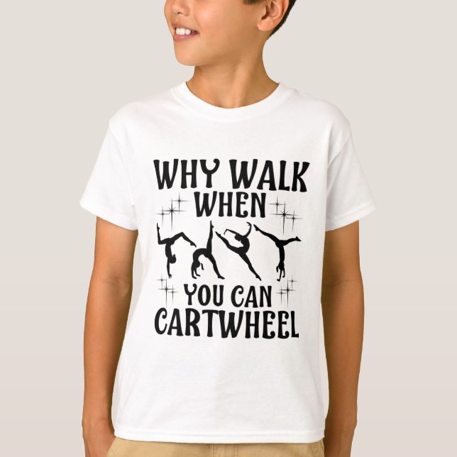 Camiseta Presente engraçado de ginástica para meninas e mul (Frente)