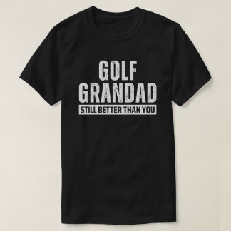 Camiseta Presente engraçado de golfe para avô para homens M