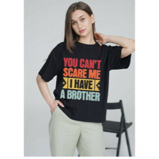 Camiseta Presente Engraçado de Irmão Retrô Vintage para irm