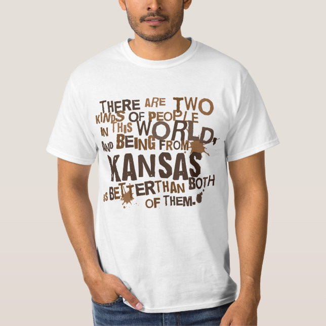 Camiseta Presente (engraçado) de Kansas (Frente)