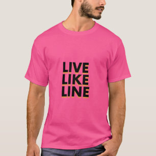 Camiseta Presente Engraçado de Linha ao Vivo