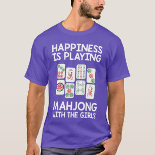 Camiseta Presente engraçado de Mahjong Felicidade Legal é J