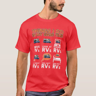 Camiseta Presente engraçado de memes de van RV e acampament