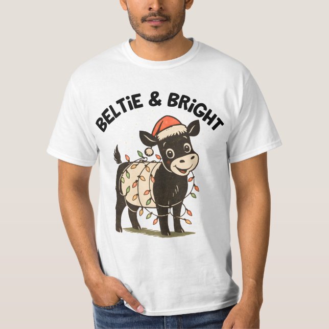 Camiseta Presente engraçado de Natal Cinto Retro Galloway B (Frente)