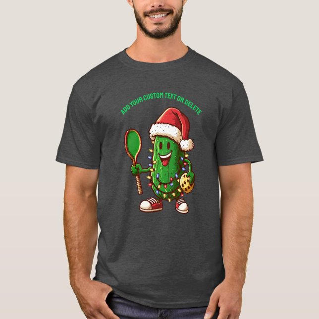 Camiseta Presente Engraçado de Natal para Jogador de Pickle (Frente)