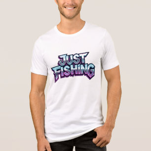 Camiseta Presente engraçado de neon brilhante para pescador