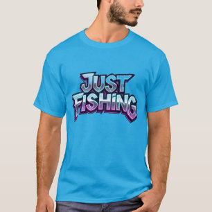 Camiseta Presente engraçado de neon brilhante para pescador