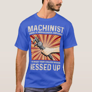 Camiseta Presente Engraçado De Operador De Máquina Sarcá