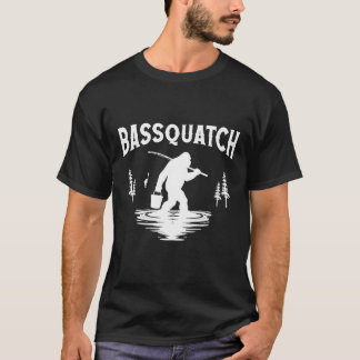 Camiseta Presente engraçado de pesca Bassquatch