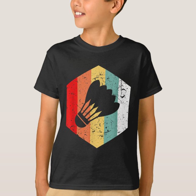 Camiseta Presente Engraçado de Peteca Vintage Retro (Frente)
