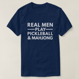Camiseta Presente engraçado de pickleball e mahjong para ho