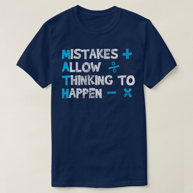 Camiseta Presente engraçado de professor de matemática retr (Frente do Design)