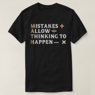 Camiseta Presente engraçado de professor de matemática retr