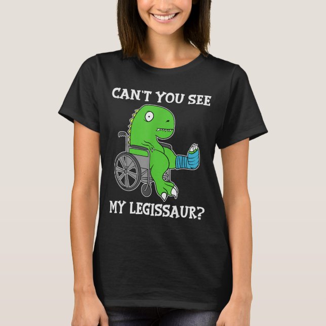 Camiseta Presente engraçado de recuperação de perna quebrad (Frente)
