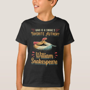 Camiseta Presente Engraçado de Snakespeare Cobra Cobra ré