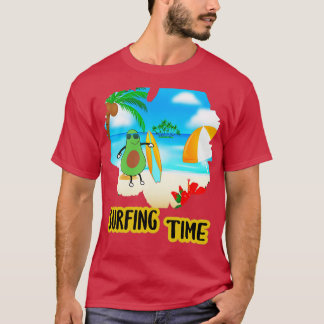Camiseta Presente Engraçado De Surfe No Avocado Para Vegan