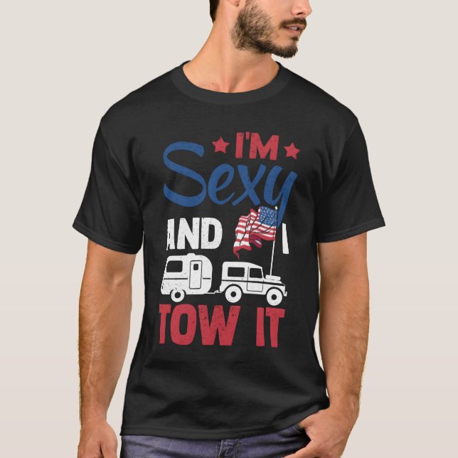 Camiseta Presente engraçado de trailer para amante de campi (Frente)