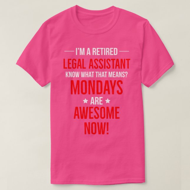 Camiseta Presente Engraçado do Assistente Jurídico Aposenta (Frente do Design)