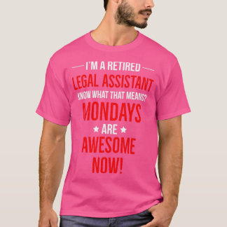 Camiseta Presente Engraçado do Assistente Jurídico Aposenta