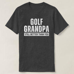 Camiseta Presente engraçado do avô de golfe para homens mel