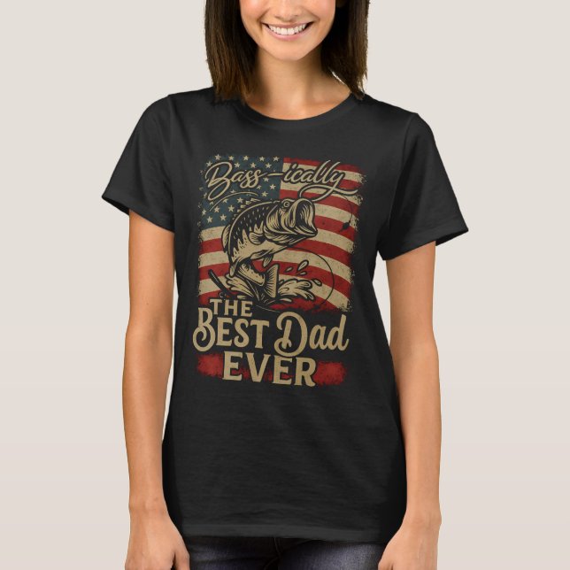 Camiseta Presente engraçado do Dia 4 de Julho para pai que  (Frente)