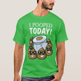 Camiseta Presente engraçado do dia das fezes, papel higiêni
