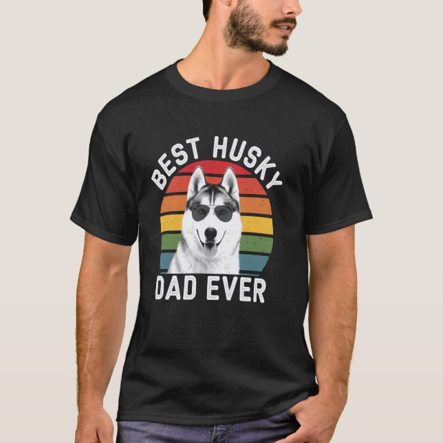 Camiseta Presente engraçado do Dia dos Pais para pai de Hus (Frente)