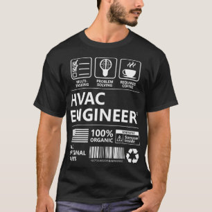 Camiseta Presente engraçado do Engenheiro HVAC