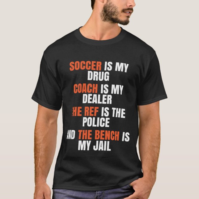 Camiseta Presente engraçado do futebol para treinadores do (Frente)