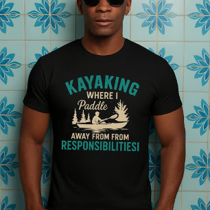 Camiseta presente engraçado do Kayak, amante da mãe pai