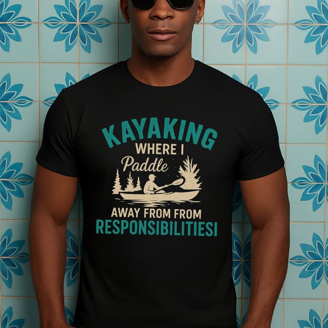 Camiseta presente engraçado do Kayak, amante da mãe pai (Criador carregado)