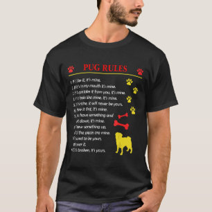 Camiseta Presente engraçado do pug cachorrinho fofo New0 re