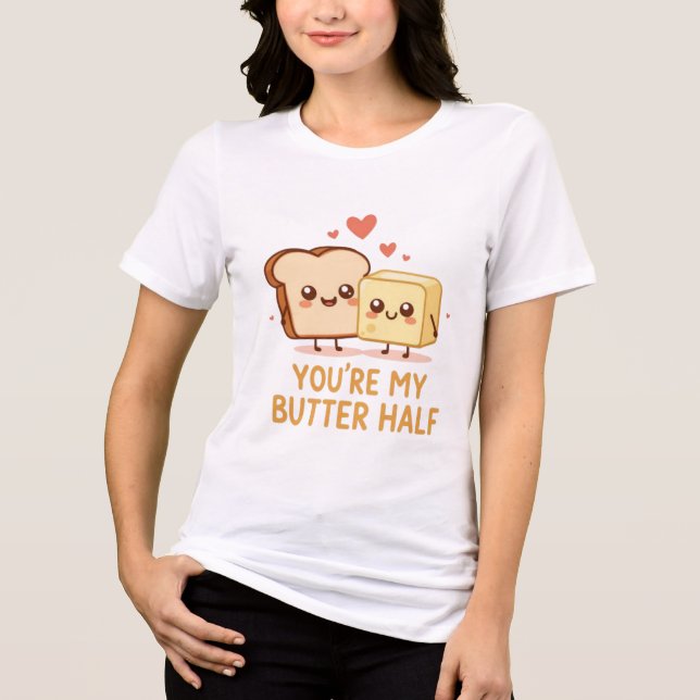 Camiseta Presente engraçado e fofo do Dia dos Namorados (Frente)