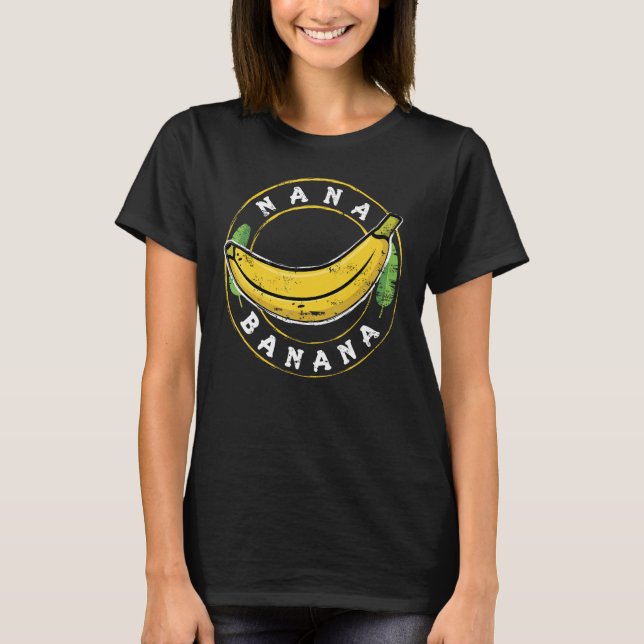 Camiseta Presente engraçado Nana Banana design (Frente)